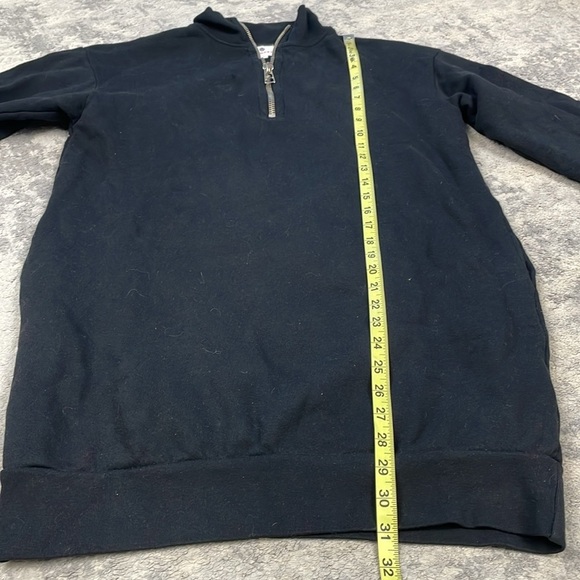 Sundry Quarter Zip Longline Sweatshirt Dress Fleece Loose Baggy Sz 0 - Picture 7 of 9